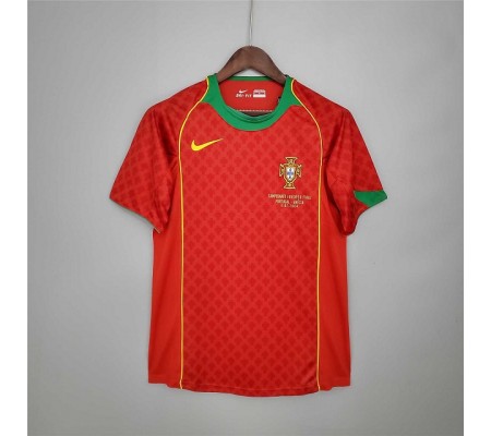 Portugal 2004 EuroCup Home Red Soccer Jersey